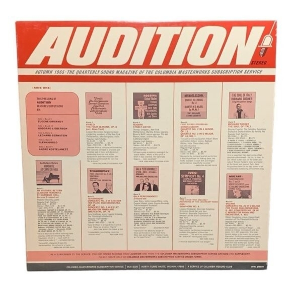LP Audition Autumn 1965 Vinyl Record